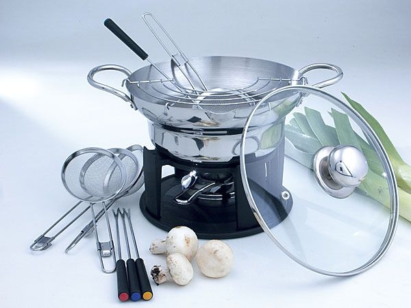 Brandani - set 13pz wok - fonduta marcopolo