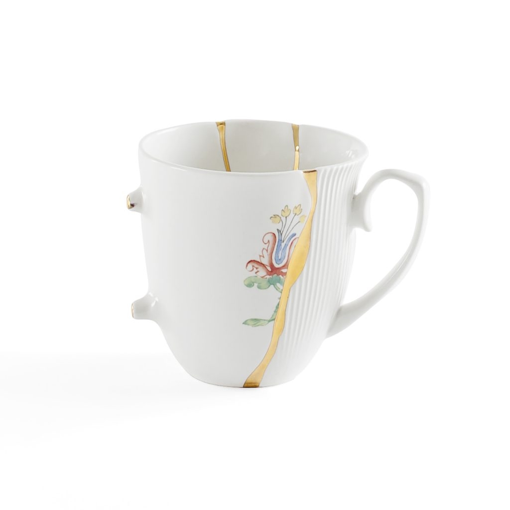 Tazza mug in porcellana 2 kintsugi seletti