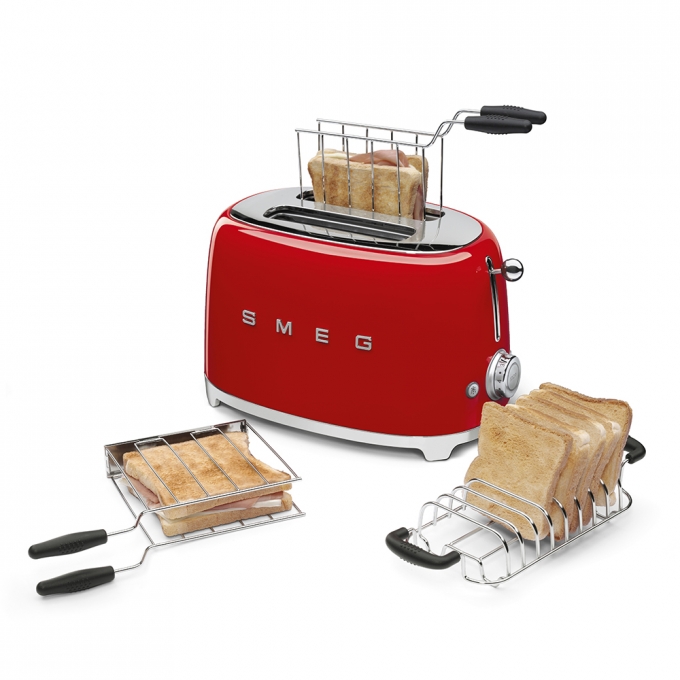 Offerta Tostapane 2 fette rosso anni 50 smeg