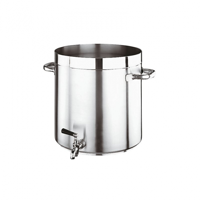 pentola alta con rubinetto cm 28 serie 1100 inox Paderno