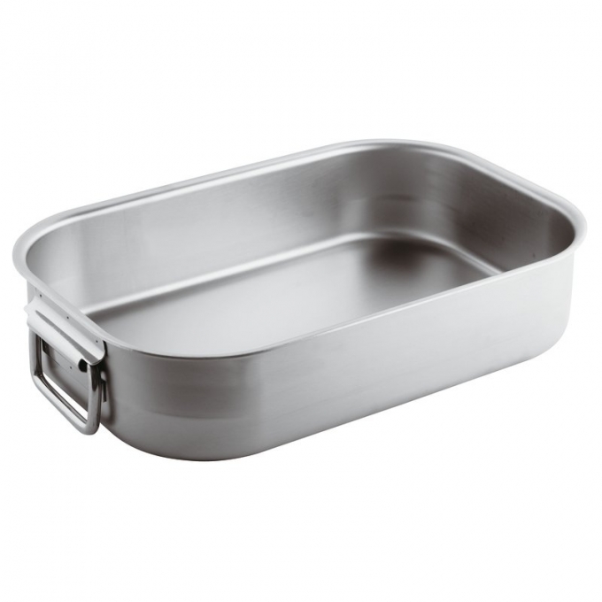 tegame rettangolare m/snodate cm 61 inox pesante Paderno