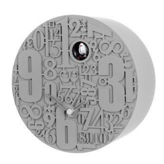 Orologio Cucu da muro in Legno con cassa in legno laccato Colore Bianco, Diamantini e Domeniconi