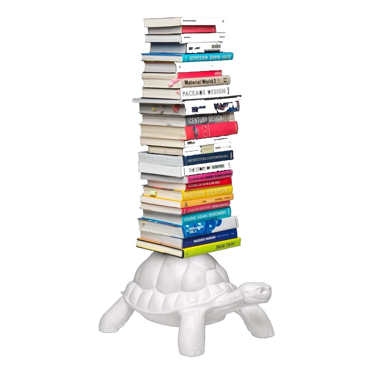 Turtle Carry Bookcase white Qeeboo