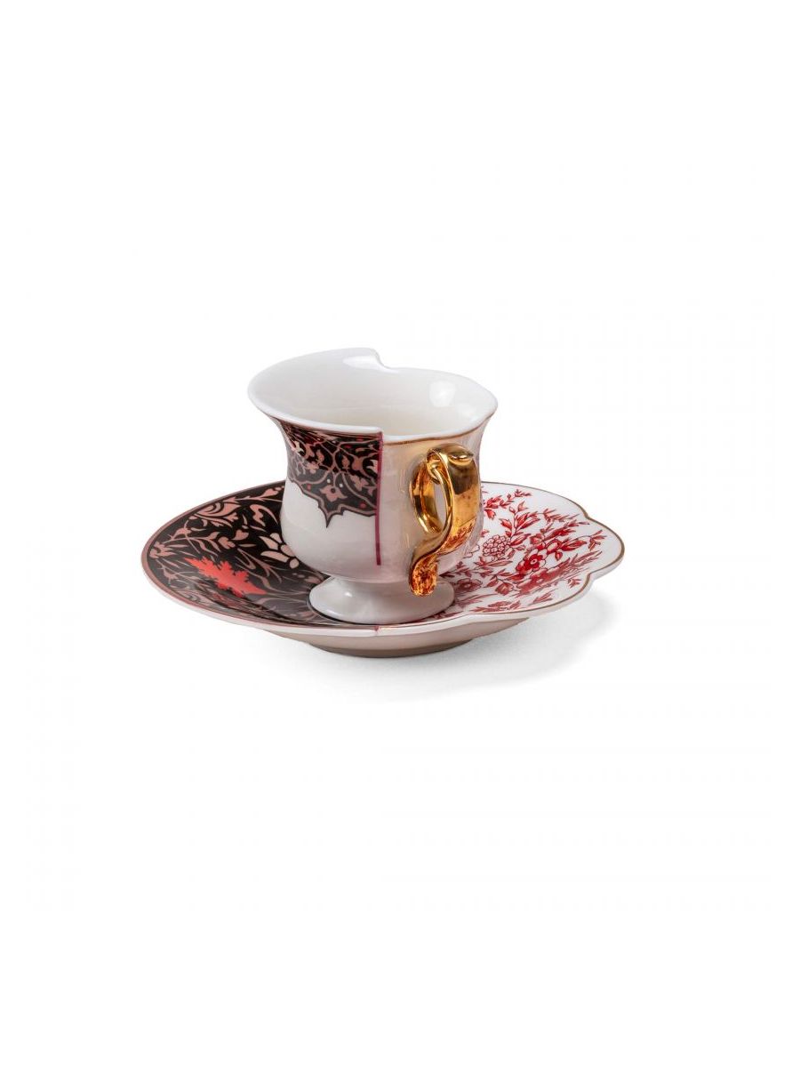 Tazzina Da Caffe Con Piattino In Porcellana Hybrid-Sagala Seletti