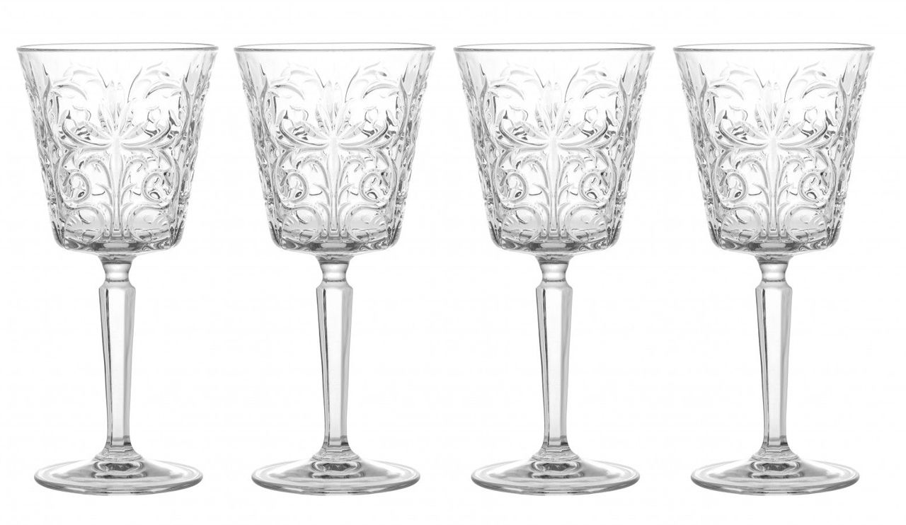 BRANDANI SET 4 BICCHIERE ROYAL CRYSTAL GLASS