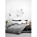 capezzale crocifisso moderno bianco grigio luce