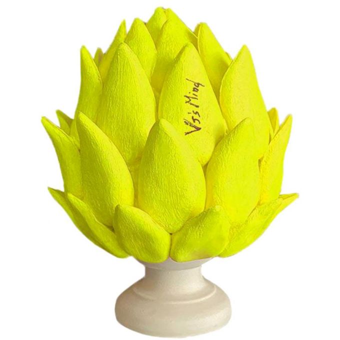 Oggetto decorativo Artichoke giallo fluo