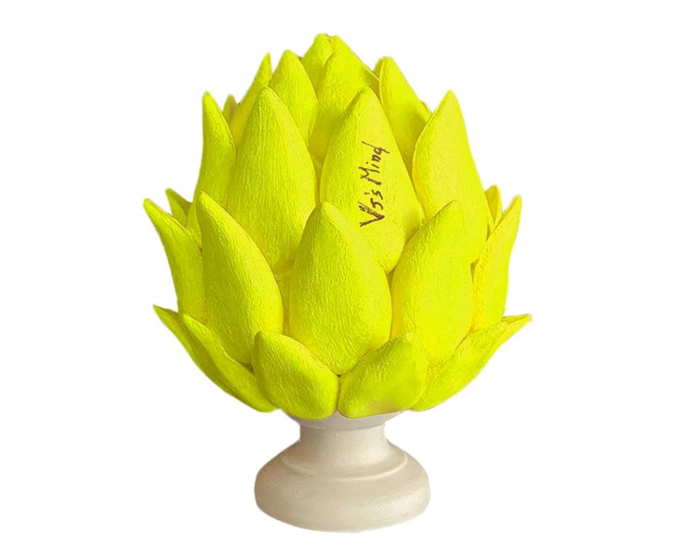 Oggetto decorativo Artichoke giallo fluo