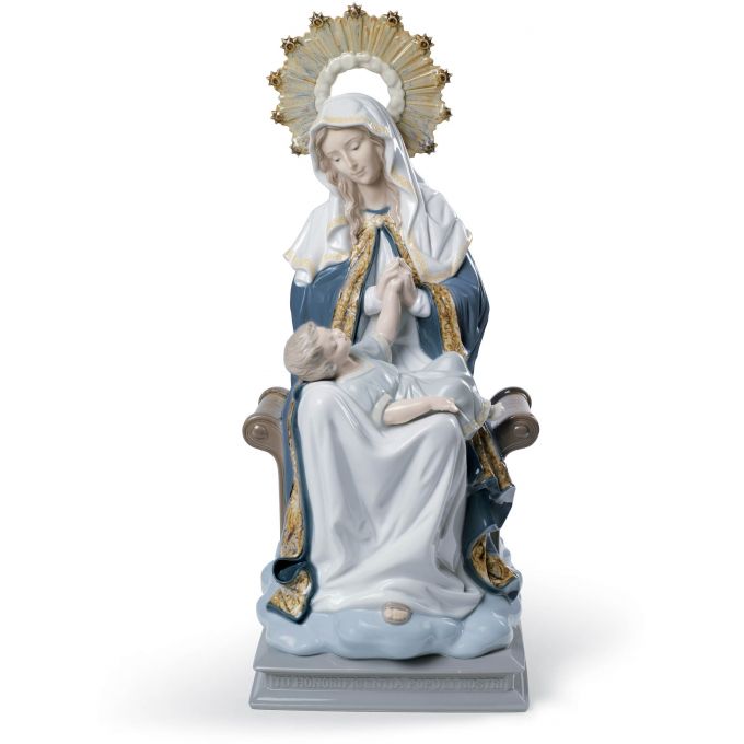 Statua La Madonna Dellla Divina Provvidenza Lladrò