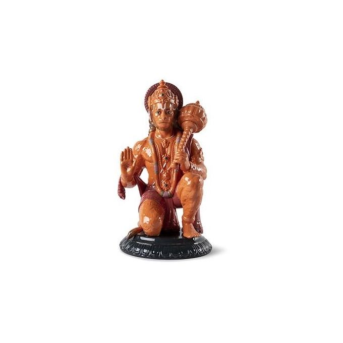 Statua arancione Hanuman Lladrò