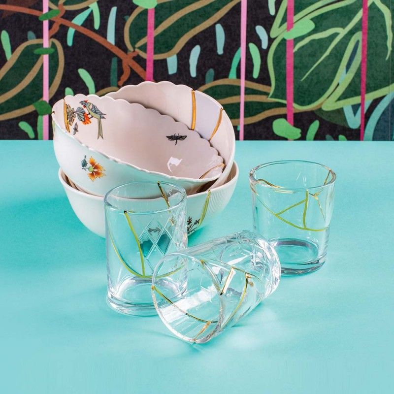 Offerta Set 6 bicchieri Kintsugi Seletti