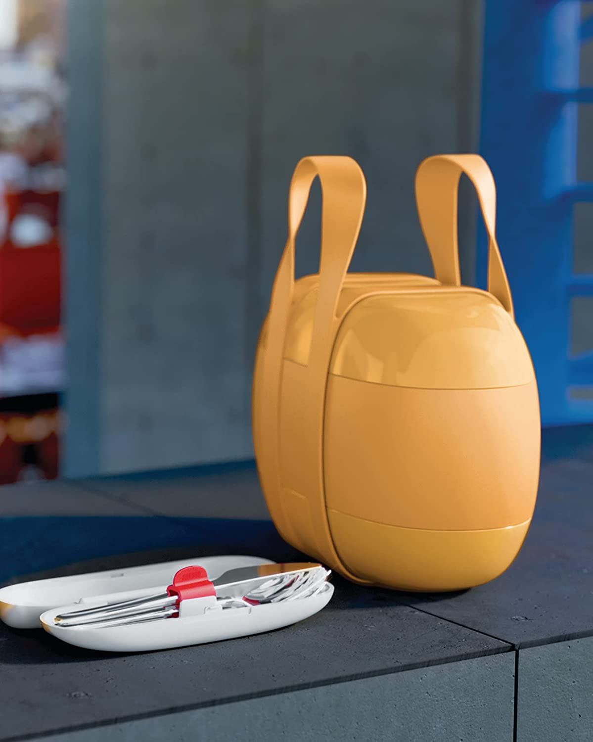 Food A Porter Lunch Box Giallo Alessi