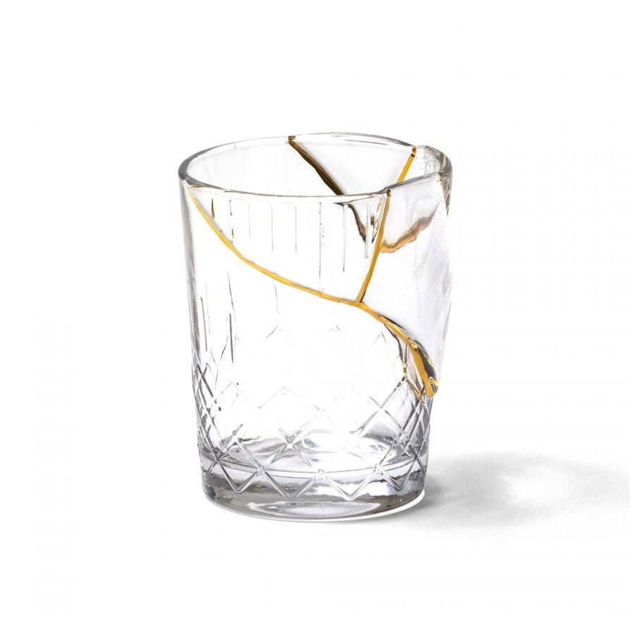 Bicchiere In Vetro "Kintsugi -N'1" 