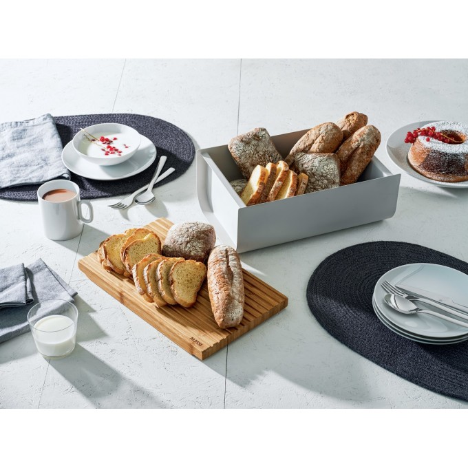 Mattina Bread Box Cassetta Pane Grigia Alessi