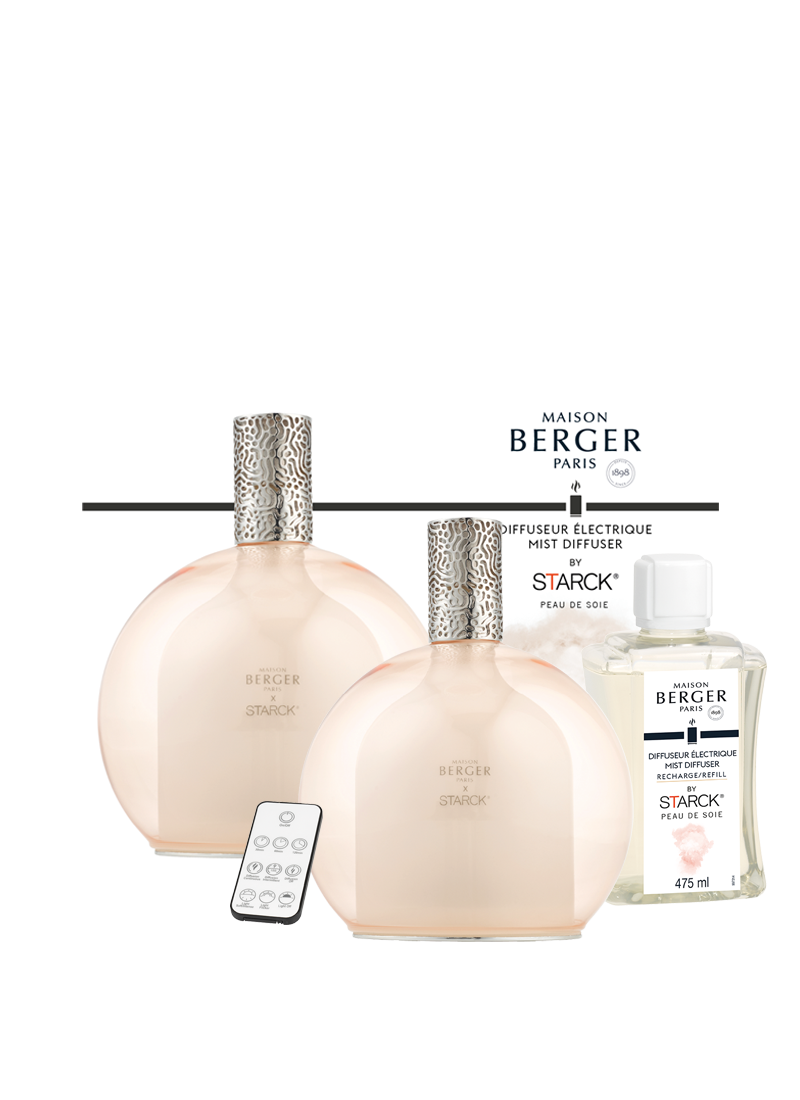 Diffusore Elettrico STARCK con Ricarica da 475ml Peau de Soie - Rosa Maison  Berger