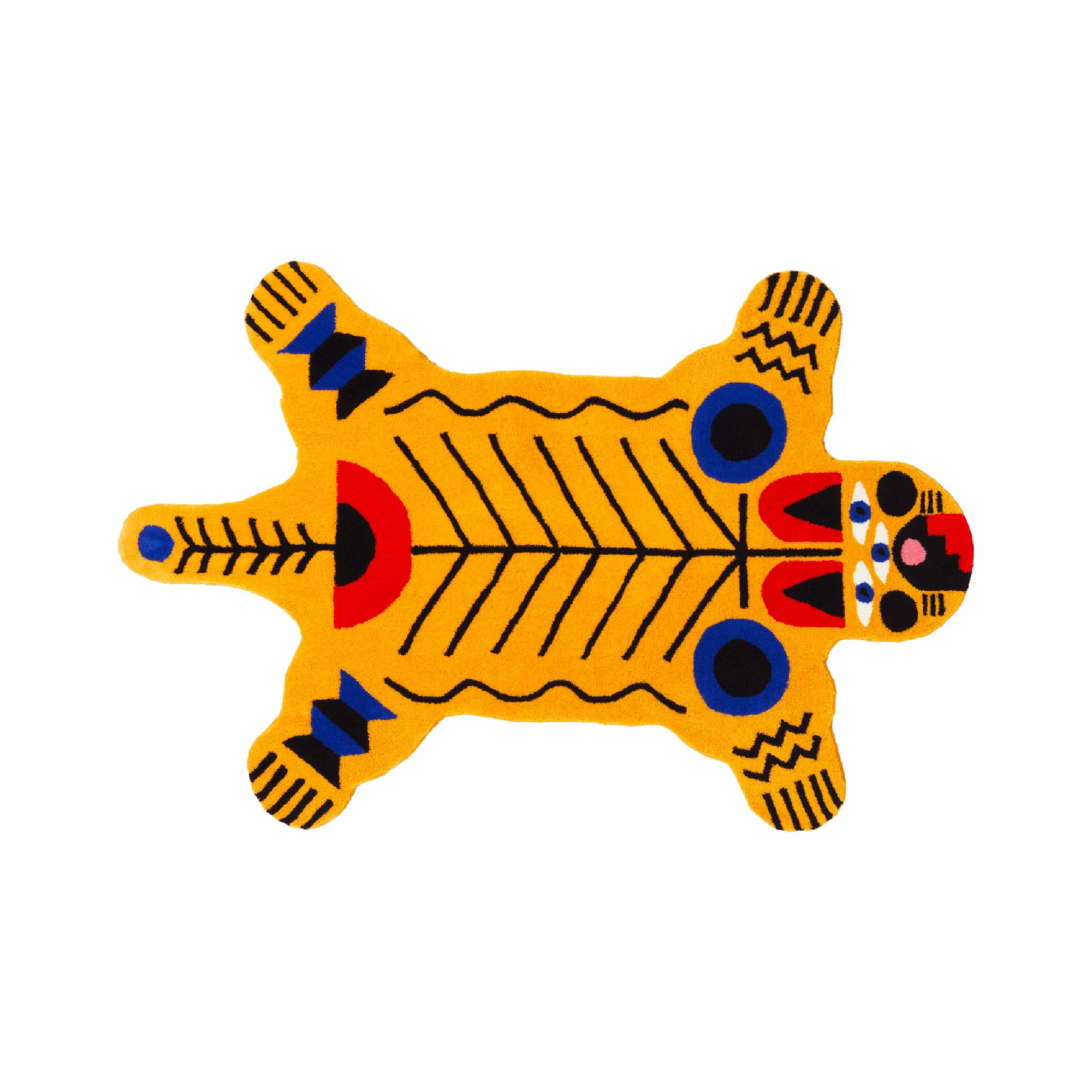 Carpet Oggian Italian Tiger M (Shaped) Carpet Oggian Italian Tiger M  (Shaped) Qeeboo