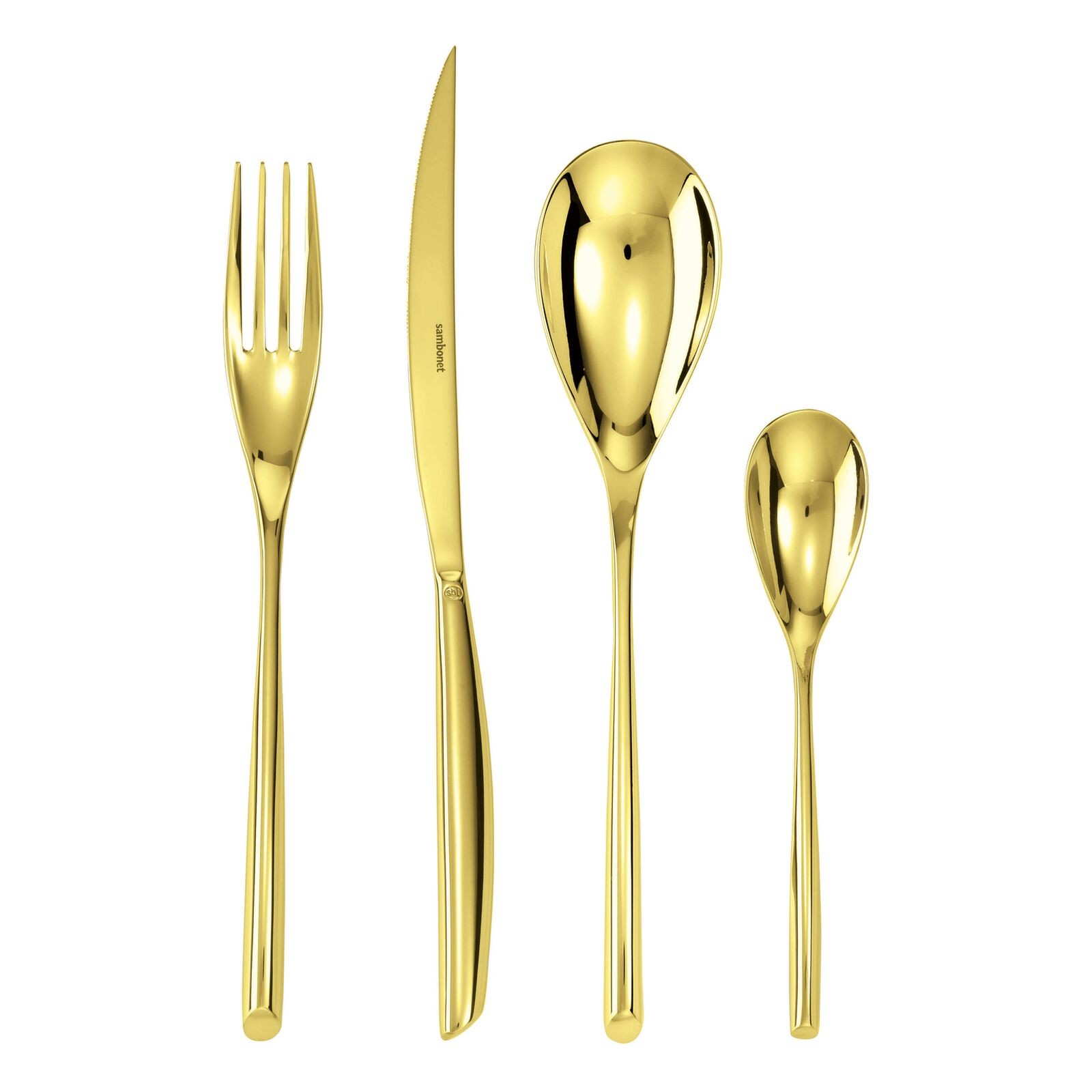 Set 24 posate Bamboo PVD gold Sambonet