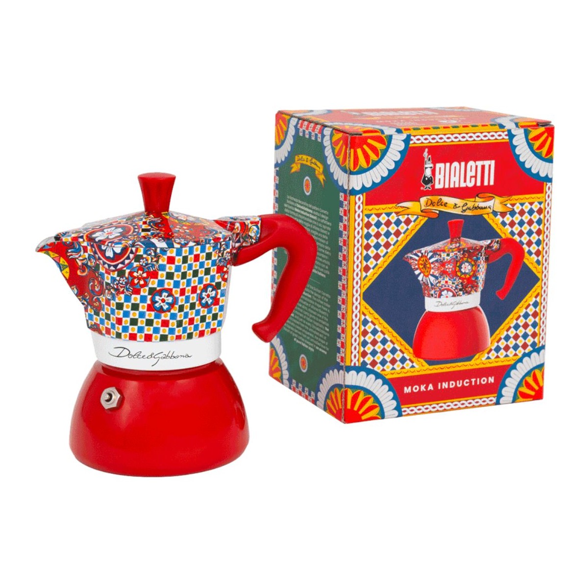 Moka Induction 2 Tazze Bialetti Dolce&Gabbana | Carretto Siciliano