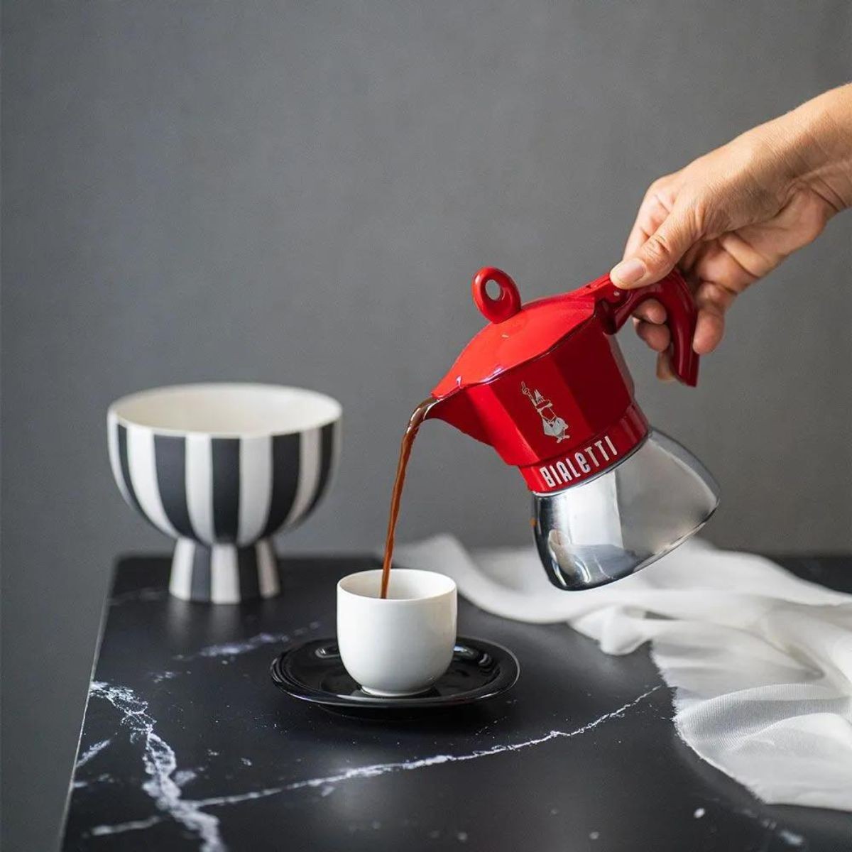 Moka induzione Rossa 4 Tazze Bialetti