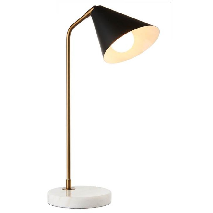 Lampada da tavolo con base in marmo vintage L'Oca Nera