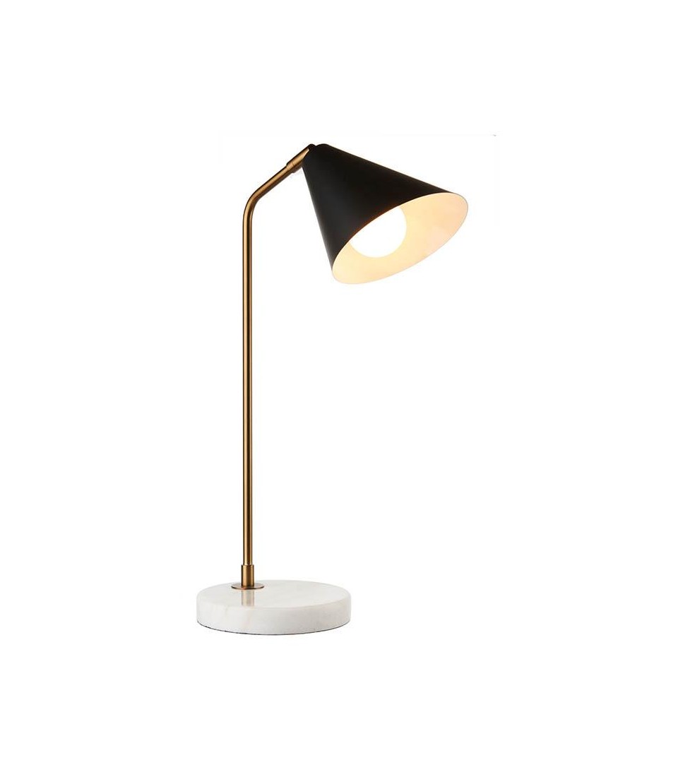 Lampada da tavolo con base in marmo vintage L'Oca Nera