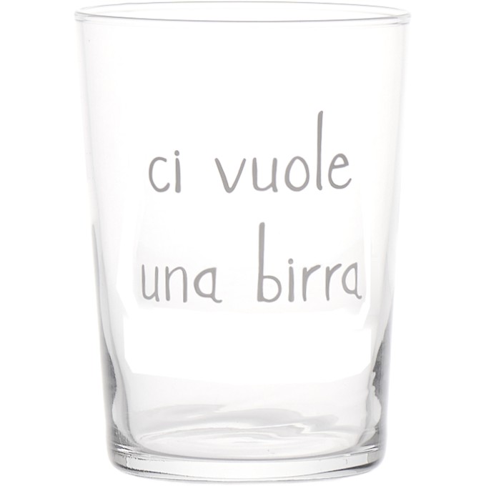 Set 6 Bicchieri Ci Vuole Una Birra 50Cl