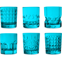 Set 6 bicchieri tumbler assortiti turchesi Baci Milano