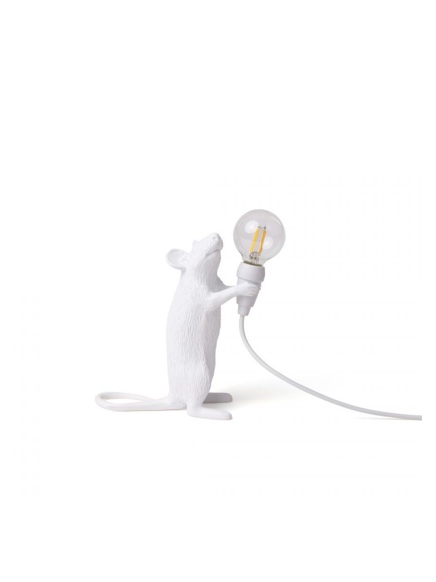 Lampada In Resina Mouse Lamp-Step - In Piedi Usb Seletti