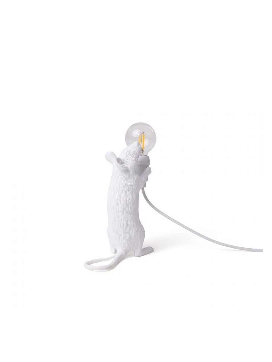 Lampada In Resina Mouse Lamp-Step - In Piedi Usb Seletti