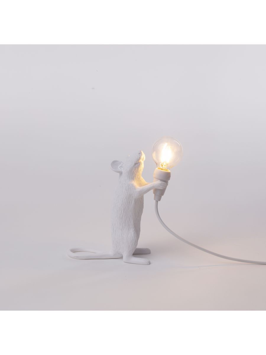 Lampada In Resina Mouse Lamp-Step - In Piedi Usb Seletti