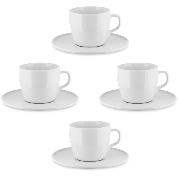 Set 4 tazze caffe con piattino Itsumo