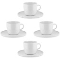 Set 4 tazze caffe con piattino Itsumo