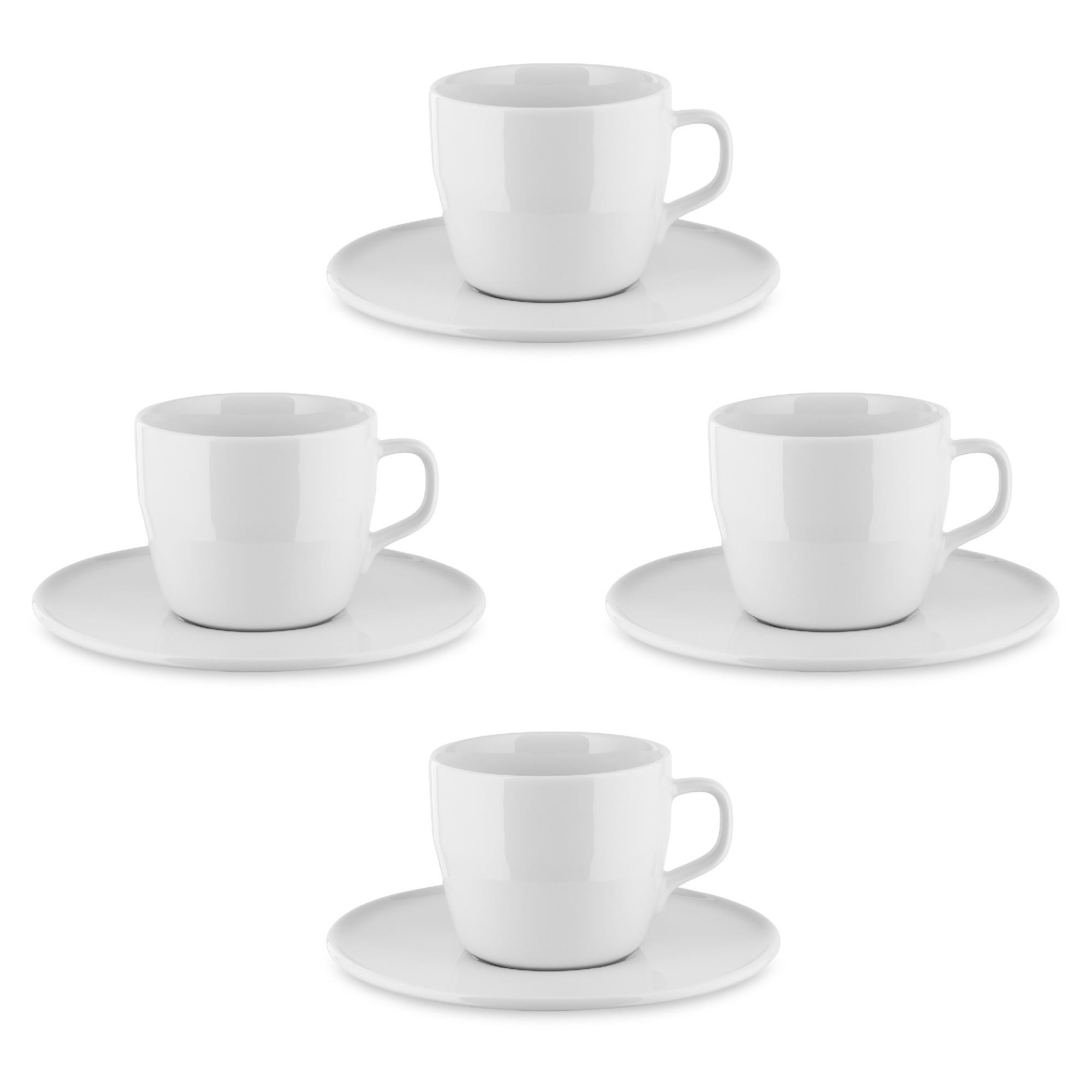 Set 4 tazze caffe con piattino Itsumo