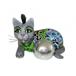 Gatto medio silverball cat...