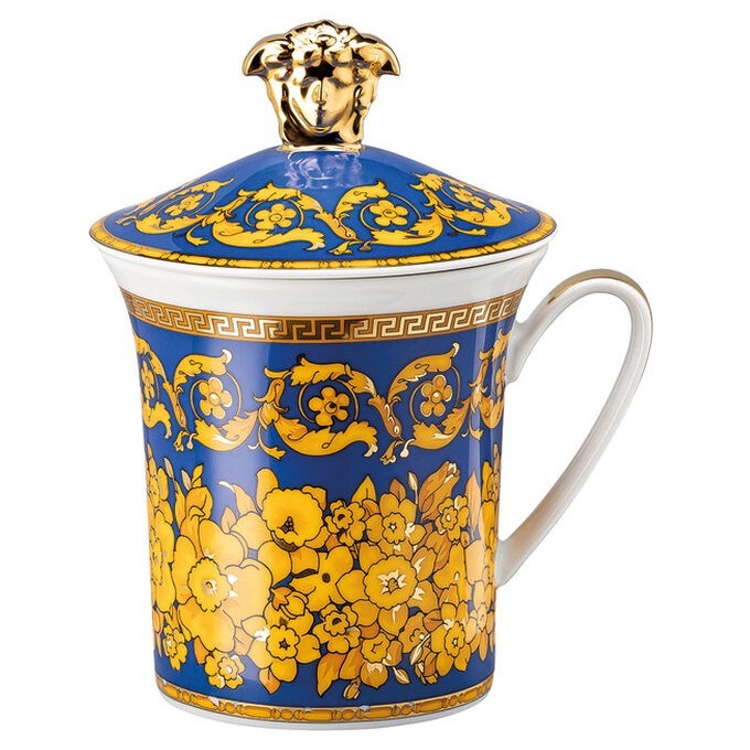 Mug con coperchio Floralia Blue