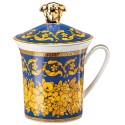 Mug con coperchio Floralia Blue