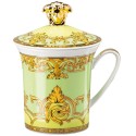 Mug con coperchio Green Floralia