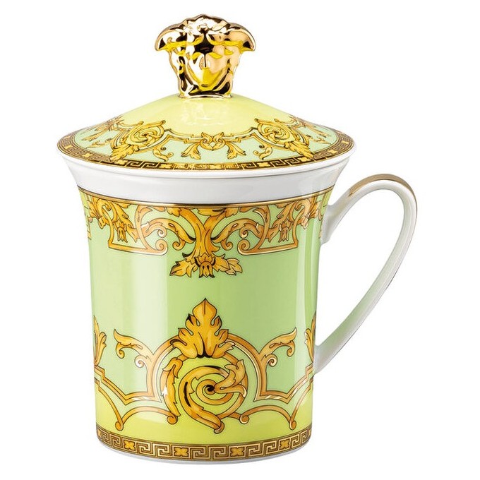 Mug con coperchio Green Floralia