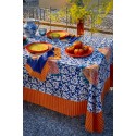 Tablecloth 140X240 Arabesque Corolla Blue