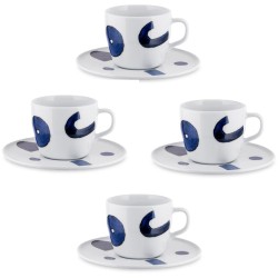 Set 4 tazze caffe con...