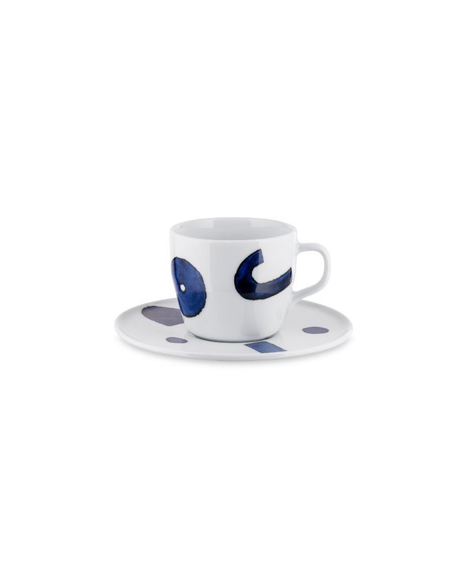 Set 4 tazze caffe con piattino Yunokiware