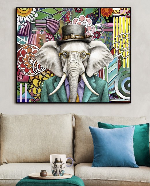 Quadro Elefante Wisdom