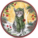 Sottopentola Natale Gatto D.16