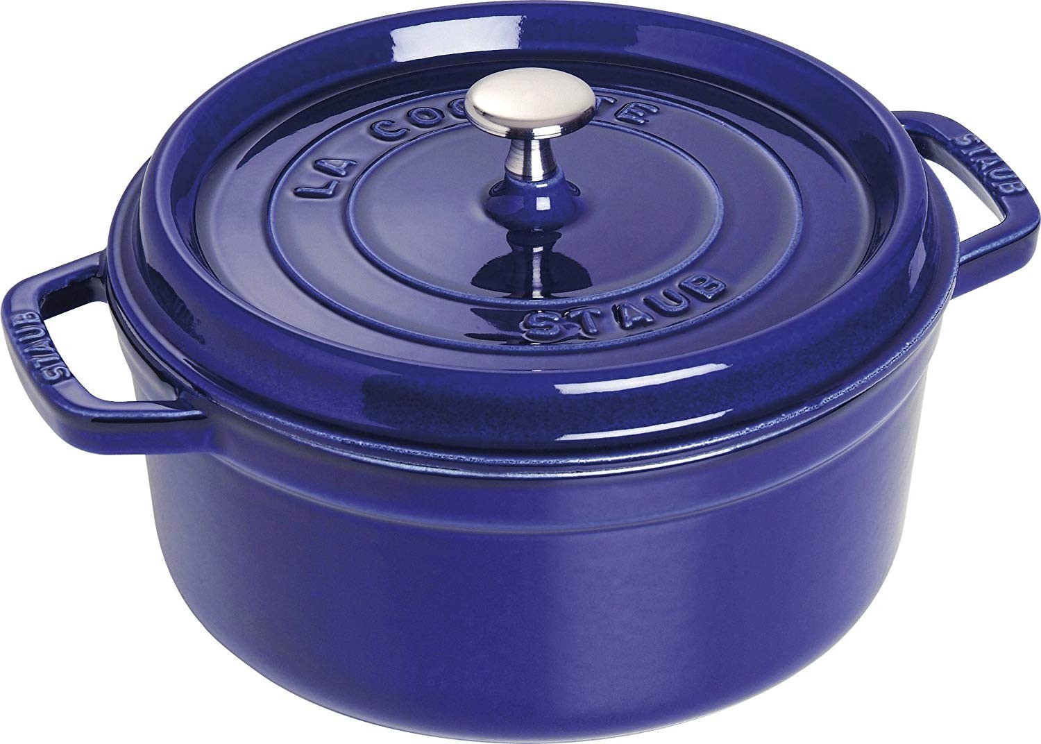 La cocotte tonda blu cm  24 staub