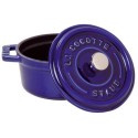 La cocotte tonda blu cm  24 staub