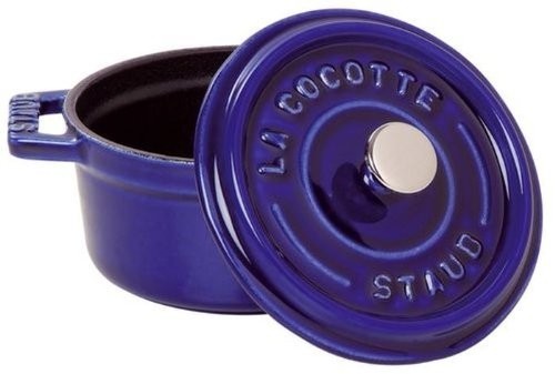 La cocotte tonda blu cm  24 staub